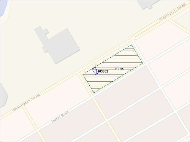 A map of the area immediately surrounding building number 103852