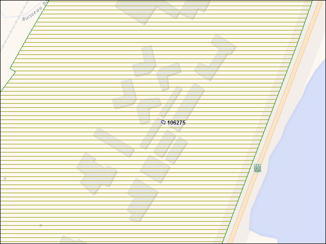 A map of the area immediately surrounding building number 106275