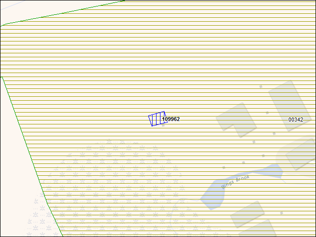 A map of the area immediately surrounding building number 109962