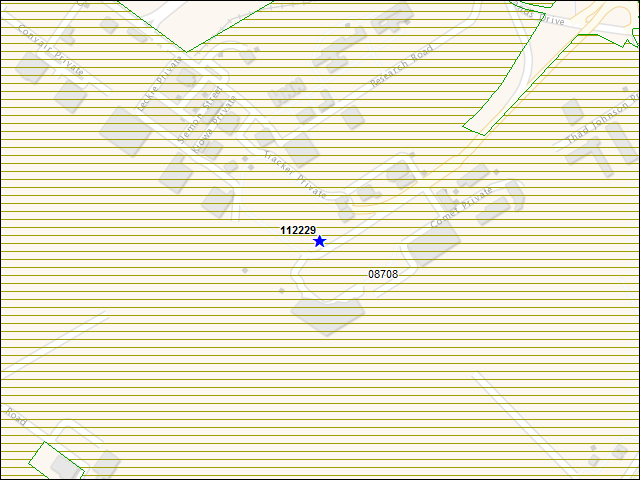 A map of the area immediately surrounding building number 112229