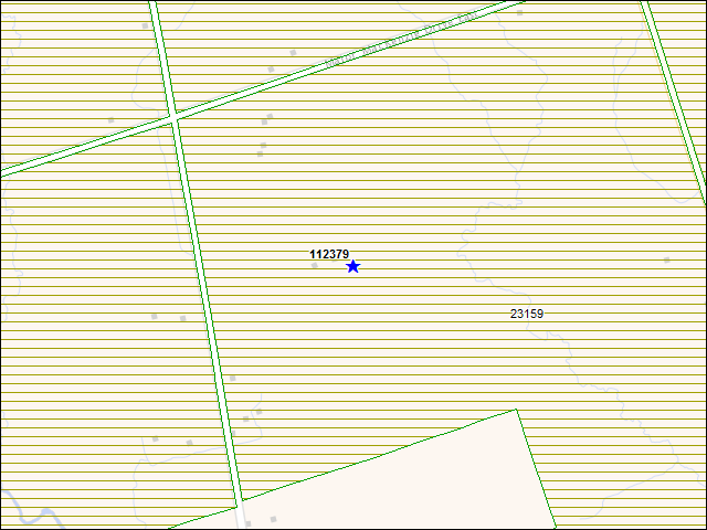 A map of the area immediately surrounding building number 112379
