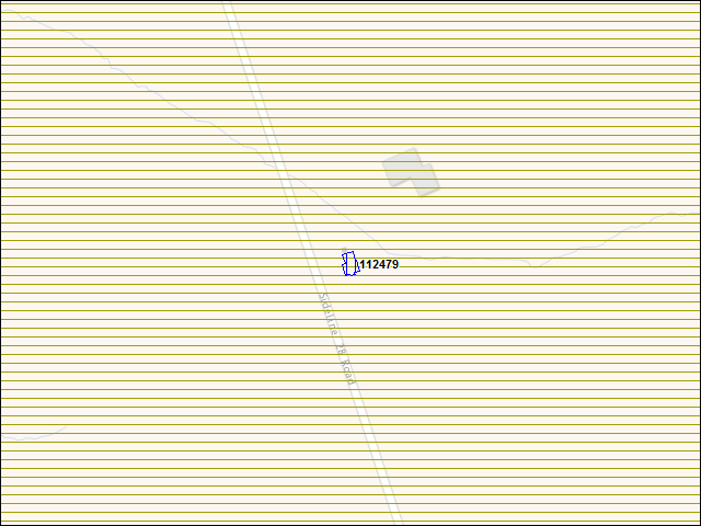 Une carte de la zone qui entoure immédiatement le bâtiment numéro 112479