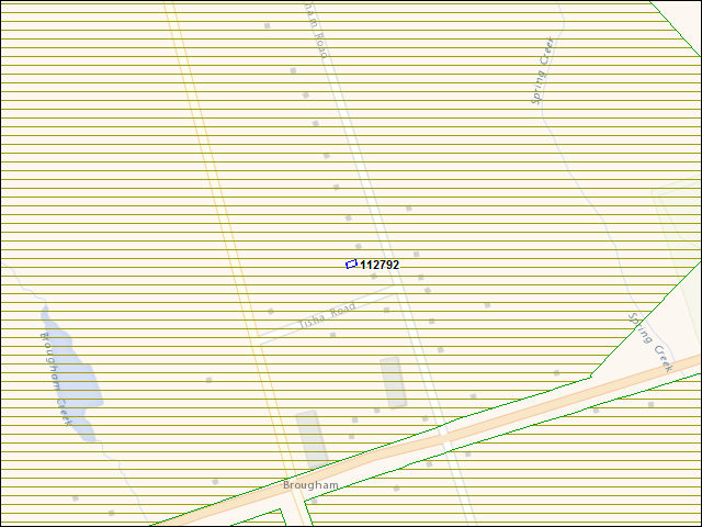 A map of the area immediately surrounding building number 112792