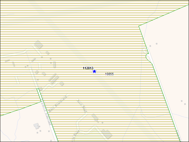 A map of the area immediately surrounding building number 112813