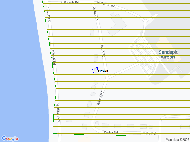 A map of the area immediately surrounding building number 112928