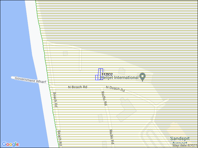 Une carte de la zone qui entoure immédiatement le bâtiment numéro 112932