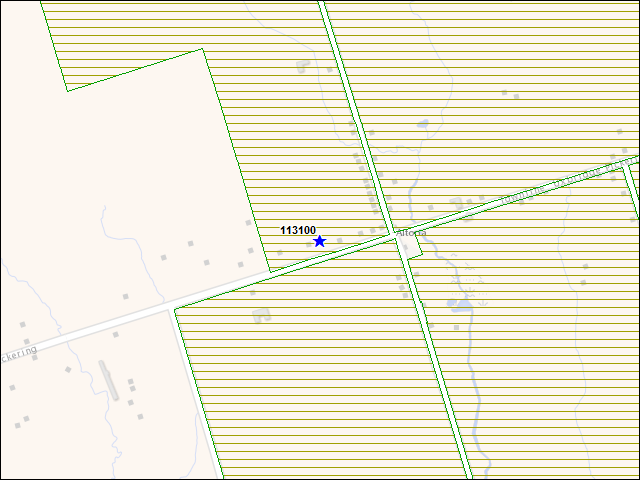 A map of the area immediately surrounding building number 113100
