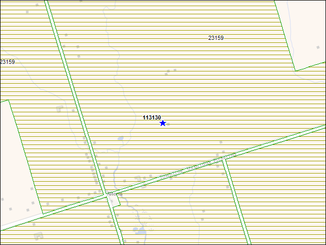 A map of the area immediately surrounding building number 113130