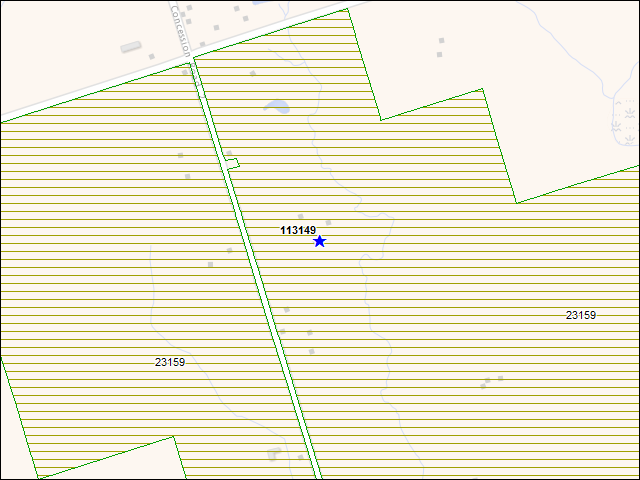 A map of the area immediately surrounding building number 113149