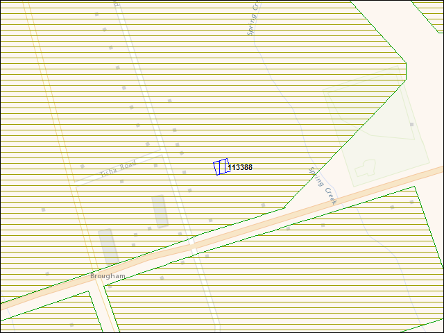 A map of the area immediately surrounding building number 113388