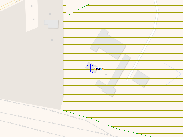 A map of the area immediately surrounding building number 113900