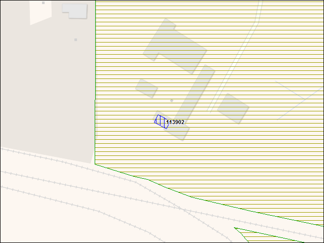 A map of the area immediately surrounding building number 113902