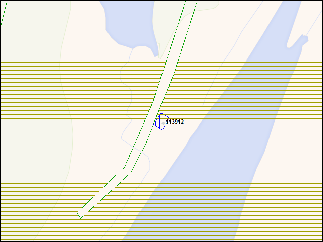 A map of the area immediately surrounding building number 113912