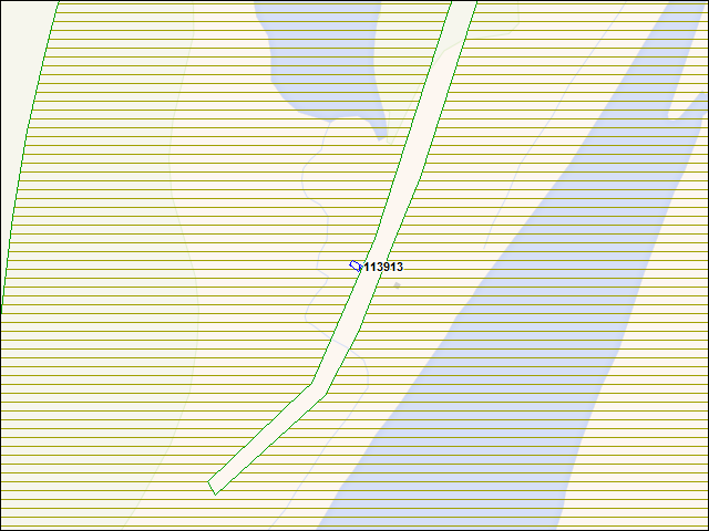 A map of the area immediately surrounding building number 113913