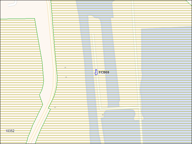A map of the area immediately surrounding building number 113959