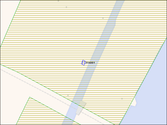 A map of the area immediately surrounding building number 114061