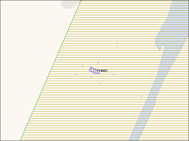 A map of the area immediately surrounding building number 114063
