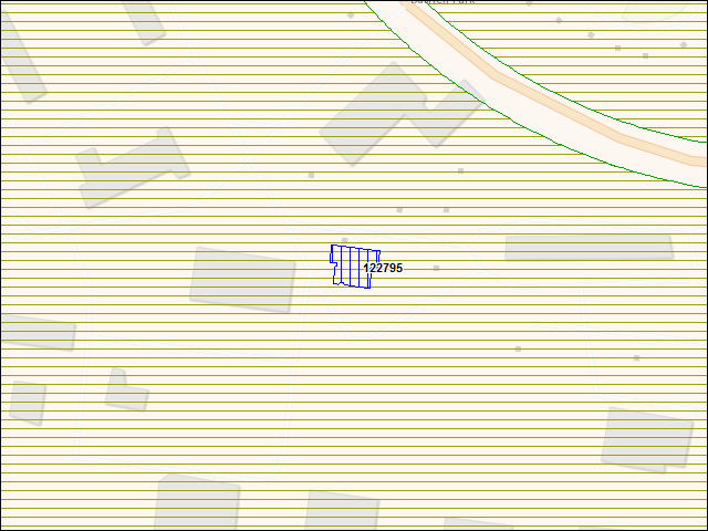A map of the area immediately surrounding building number 122795