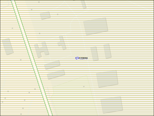 Une carte de la zone qui entoure immédiatement le bâtiment numéro 122810