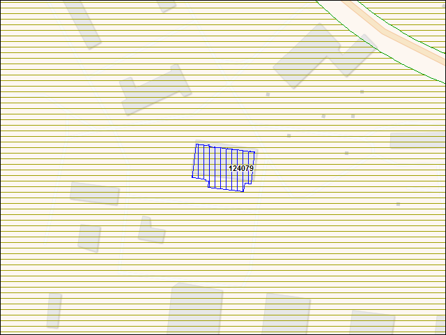 A map of the area immediately surrounding building number 124079