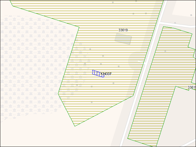 A map of the area immediately surrounding building number 124337
