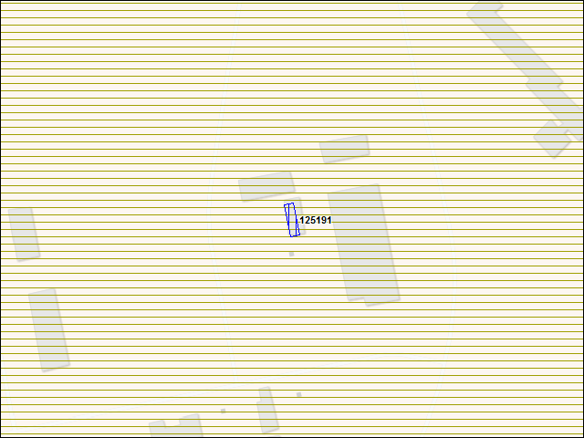 Une carte de la zone qui entoure immédiatement le bâtiment numéro 125191