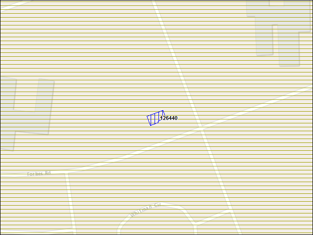 A map of the area immediately surrounding building number 126440