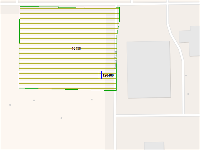 A map of the area immediately surrounding building number 126460