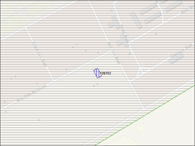 A map of the area immediately surrounding building number 126753