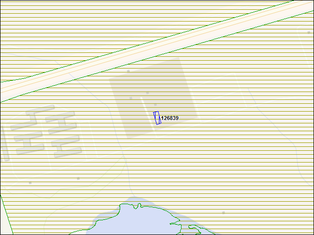 A map of the area immediately surrounding building number 126839