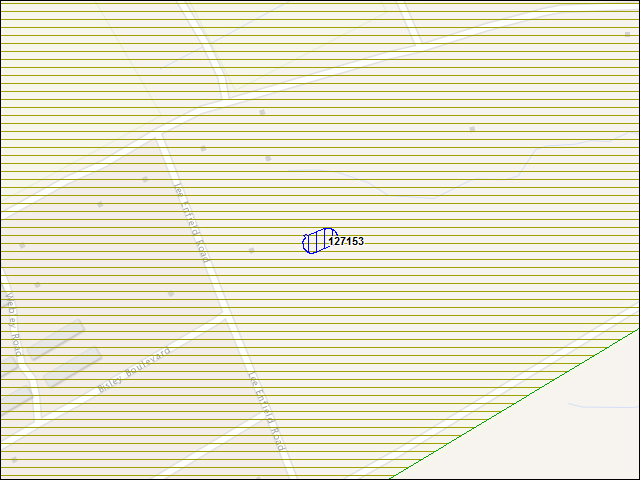 A map of the area immediately surrounding building number 127153