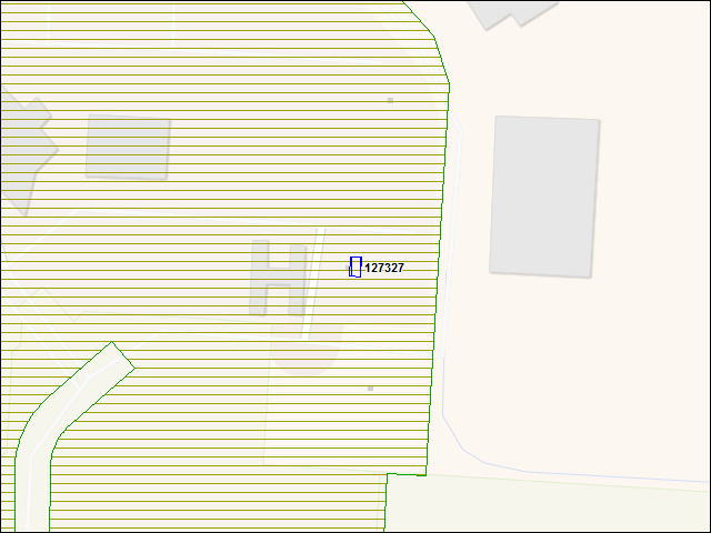 A map of the area immediately surrounding building number 127327