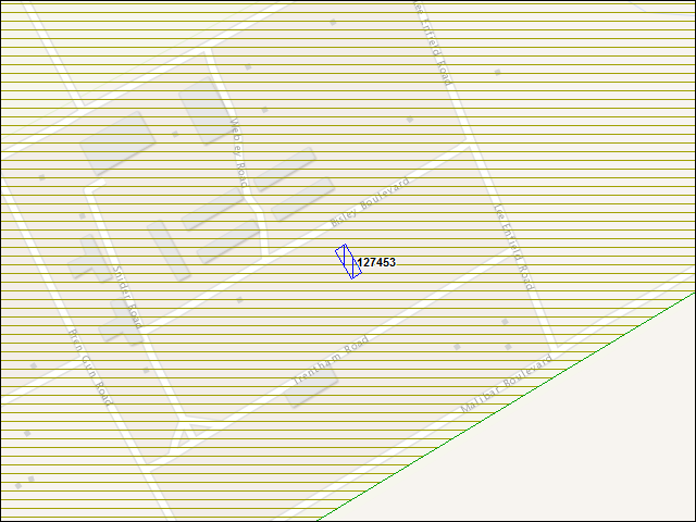 A map of the area immediately surrounding building number 127453