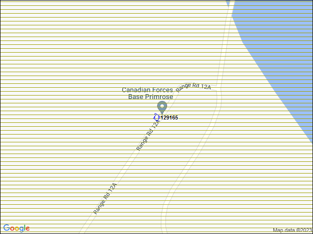 A map of the area immediately surrounding building number 129165