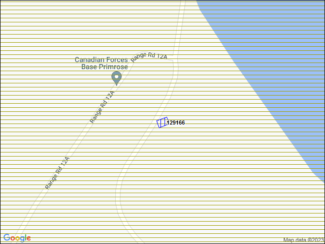 Une carte de la zone qui entoure immédiatement le bâtiment numéro 129166