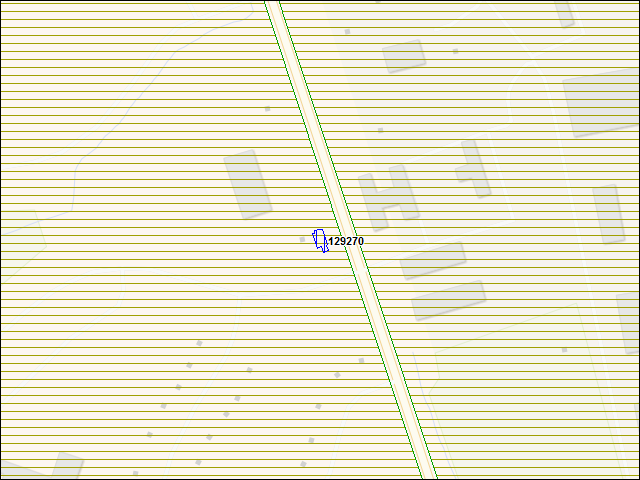 A map of the area immediately surrounding building number 129270
