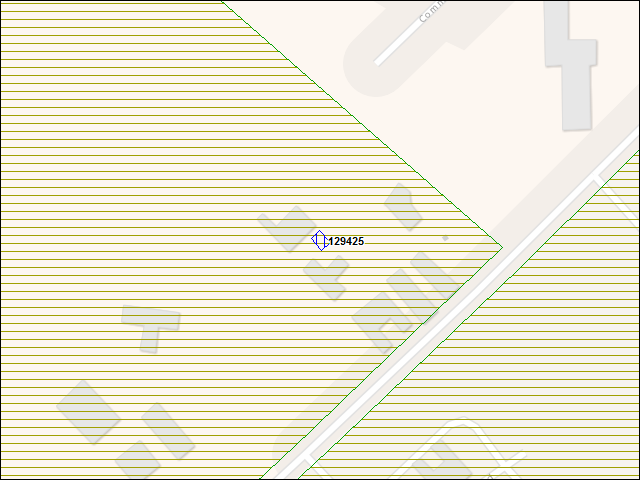 A map of the area immediately surrounding building number 129425