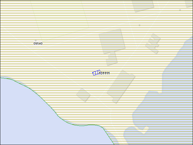 A map of the area immediately surrounding building number 131111