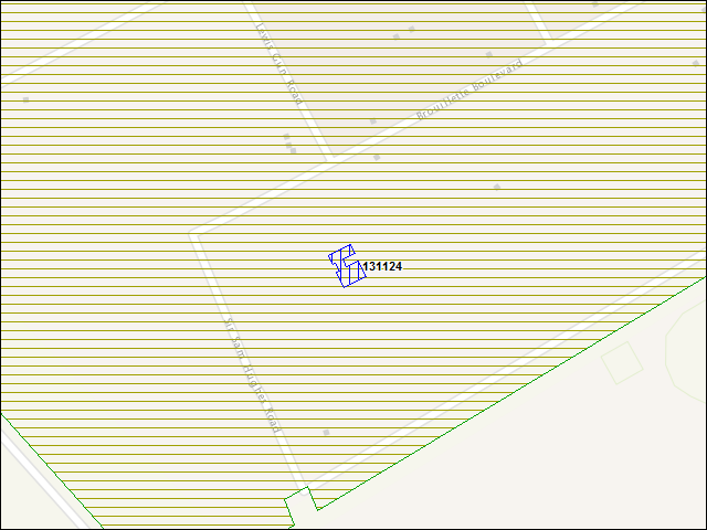 A map of the area immediately surrounding building number 131124