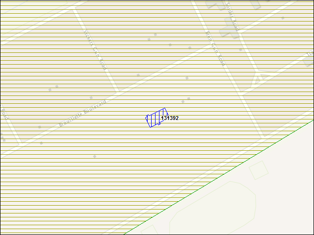 A map of the area immediately surrounding building number 131392