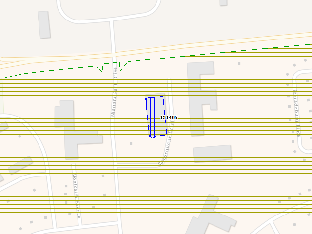 A map of the area immediately surrounding building number 131465