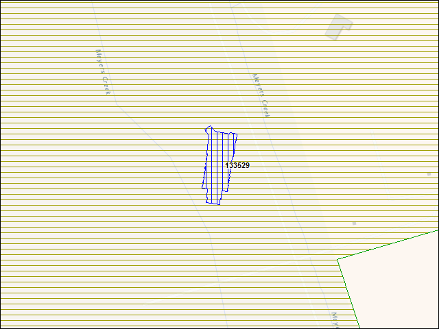 A map of the area immediately surrounding building number 133529
