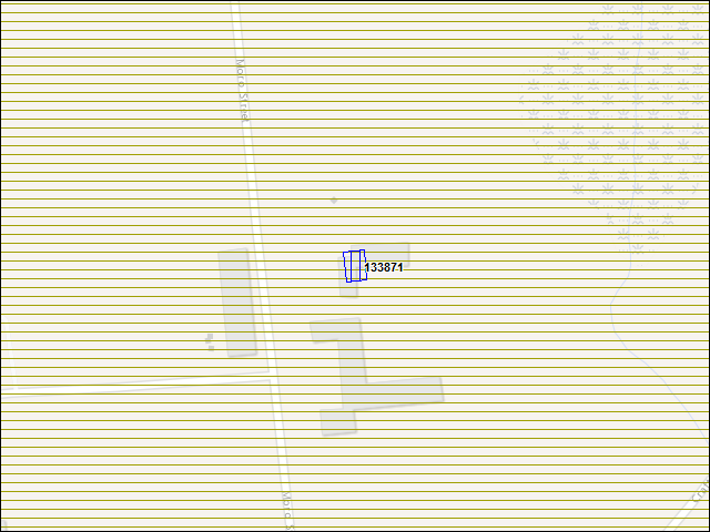 Une carte de la zone qui entoure immédiatement le bâtiment numéro 133871