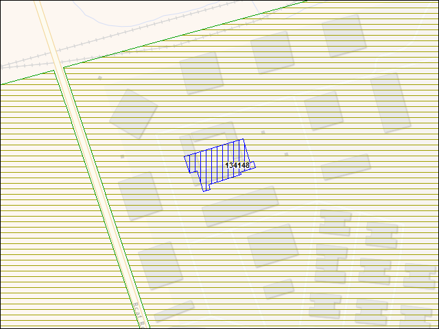 A map of the area immediately surrounding building number 134148
