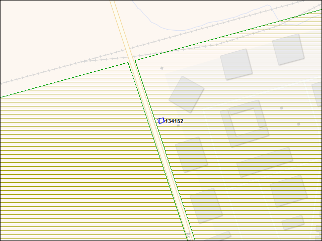 A map of the area immediately surrounding building number 134152