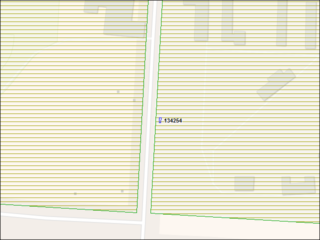A map of the area immediately surrounding building number 134254