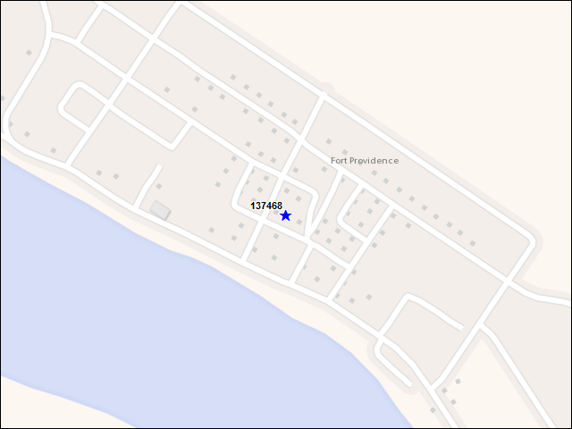 Une carte de la zone qui entoure immédiatement le bâtiment numéro 137468