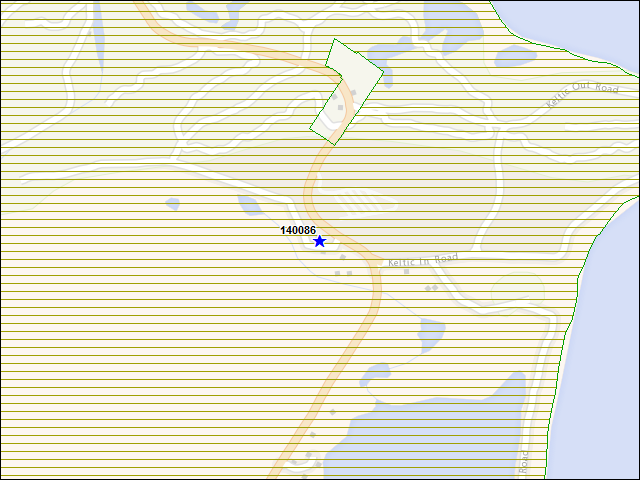 A map of the area immediately surrounding building number 140086