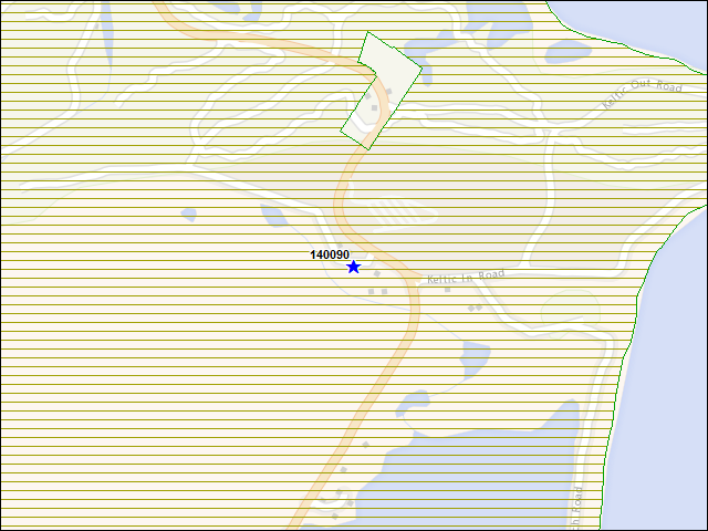 A map of the area immediately surrounding building number 140090