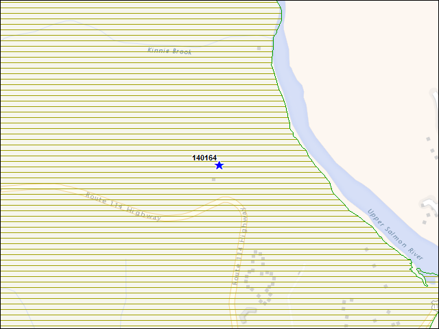 A map of the area immediately surrounding building number 140164